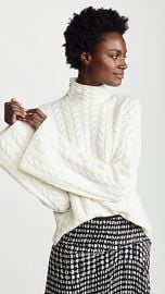 Theory Horseshoe Cable Cashmere Sweater at Shopbop