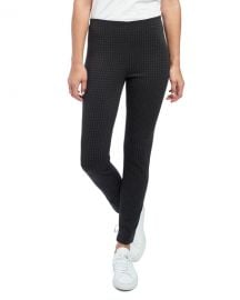 Theory Houndstooth Knit Skinny Leggings at Neiman Marcus