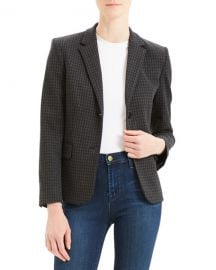 Theory Houndstooth Shrunken Two-Button Jacket at Neiman Marcus