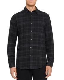 Theory Irving Flannel Plaid Shirt Bloomingdales at Bloomingdales