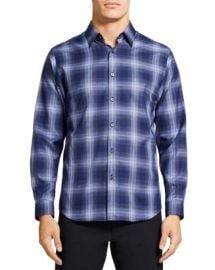 Theory Irving Shade Flannel Shirt Bloomingdales at Bloomingdales