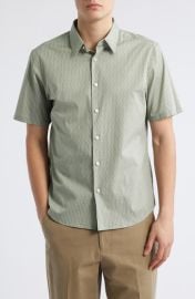 Theory Irving Short Sleeve Button-Up Shirt at Nordstrom