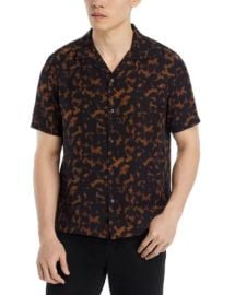 Theory Irving Tortoise Short Sleeve Button Down Shirt Bloomingdales at Bloomingdales