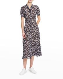 Theory Jasper Silk Darted Shirtdress at Neiman Marcus