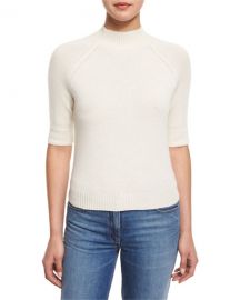 Theory Jodi B Cashmere Mock-Neck Sweater at Neiman Marcus