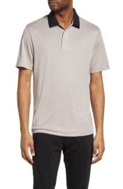 Theory Kayser Regular Fit Short Sleeve Polo in Rose Dust Size Small at Nordstrom