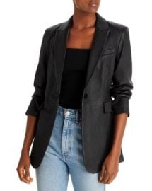 Theory Leather Blazer Bloomingdales at Bloomingdales