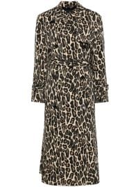 Theory Leopard Trench Coat Neutrals at Farfetch