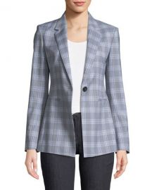 Theory Maple Check 2 Power Jacket   Neiman Marcus at Neiman Marcus