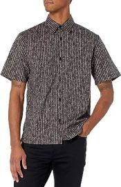 Theory Men39s Noll Ss NpScribble Print at Mens Clothing store at Amazon