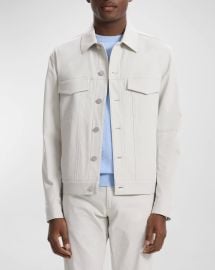 Theory Menx27s The River Jacket in Neoteric Twill at Neiman Marcus