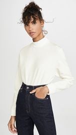 Theory Mock Neck Long Sleeve Top at Shopbop