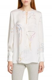 Theory Nature Silk Chiffon Tunic   Nordstrom at Nordstrom