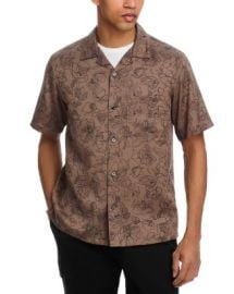 Theory Noll Camp Collar in Floral Outline Bloomingdale39s at Bloomingdales