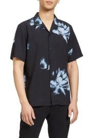 Theory Noll Floral Print Shirt at Nordstrom