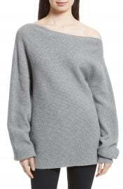 Theory One-Shoulder Merino Wool Sweater at Nordstrom