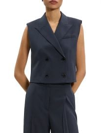 Theory Peak Double Breasted Vest Bloomingdales at Bloomingdales