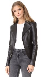 Theory Peplum Leather Jacket at Shopbop