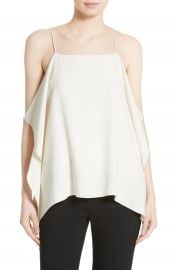 Theory Petteri Rosina Crepe Cold Shoulder Top at Nordstrom