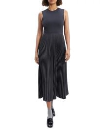 Theory Pleated Midi Dress at Bloomingdales