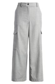 Theory Relax Sleek Virgin Wool Cargo Pants at Nordstrom