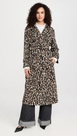 Theory Relaxed Trench Coat in Beige Multi at Shopbop