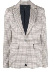 Theory Riding Plaid Blazer - at Farfetch