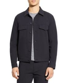 Theory River Stretch Neoteric Twill Trucker Jacket Bloomingdales at Bloomingdales