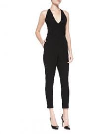 Theory Roxie Tie-Back Crepe Jumpsuit at Neiman Marcus