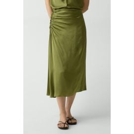 Theory Ruched Midi Skirt at Nordstrom