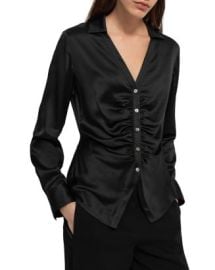 Theory Ruched Shirt Bloomingdalex27s Women at Bloomingdales