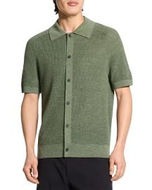 Theory Short Sleeve Linen Button Down Shirt Bloomingdales at Bloomingdales