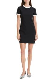 Theory Short Sleeve Ringer Mini Sheath Dress at Nordstrom