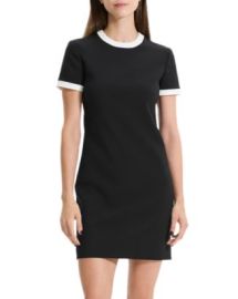 Theory Short Sleeve Ringer Mini Sheath Dress Bloomingdales at Bloomingdales