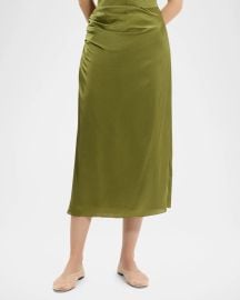 Theory Side Ruched Skirt at Neiman Marcus