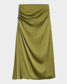 Theory Side Ruched Skirt at Neiman Marcus