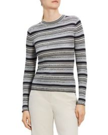 Theory Silk Striped Top Bloomingdales at Bloomingdales