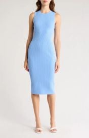 Theory Sleeveless Ribbed Midi Sweater Dress at Nordstrom Rack