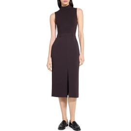 Theory Sleeveless Turtleneck Midi Dress at Nordstrom