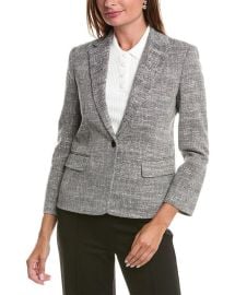 Theory Slim Blazer in Canvas Tweed at Theory