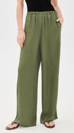 Theory Slit Washed Twill Pants | Shopbop at Shopbop