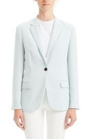 Theory Solid Notch Collar One Button Blazer at Nordstrom Rack