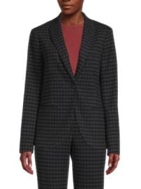 Theory Staple Gingham Blazer on SALE at Saks Off 5th