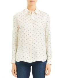 Theory Straight Dot Print Shirt Women - Bloomingdale s at Bloomingdales