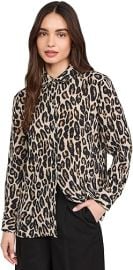 Theory Straight Shirt in Beige Multi at Amazon