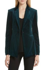 Theory Stretch Velvet Power Jacket at Nordstrom