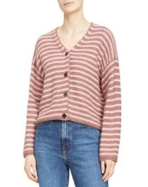 Theory Stripe Box Cashmere Cardigan Bloomingdales at Bloomingdales