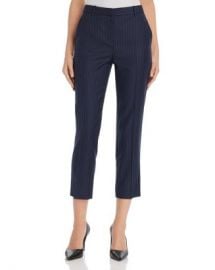 Theory Striped Wool Cropped Pants - 100  Exclusive Women - Bloomingdale s at Bloomingdales