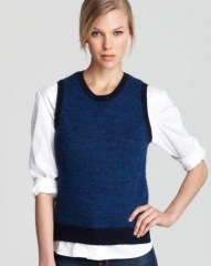 Theory Sweater - Chaz B Soft Marl Sleeveless at Bloomingdales