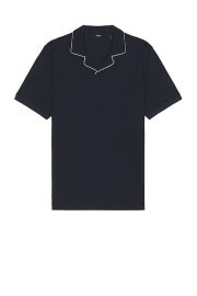 Theory Tailor Short Sleeve Polo in Baltic FWRD at FWRD